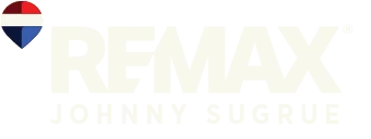 Remax Logo with red, blue and white Balloon, Reads as "Remax Johnny Sugrue"